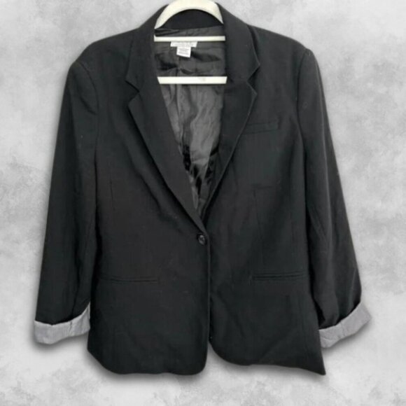 Pure Alfred Sung Blazer Long Sleeve Front Pockets & Inner Lining Black W XS GUC - Picture 2 of 6